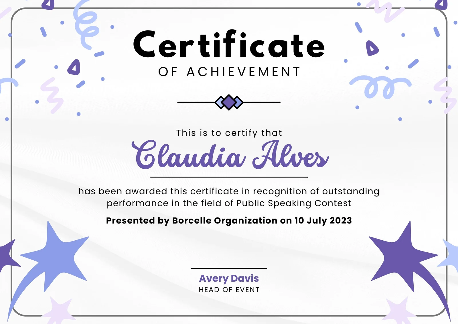 Certification 1